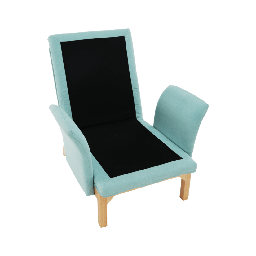 Sessel mit Untergestell, Mint/Natur, ZANDER