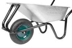 Schubkarre Strend Pro Premium Fortis D-2, Zn, PN aufblasbares Rad, 85 Liter, max. 180 kg
