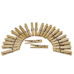 Skřipce na prádlo dřev/24ks KLC