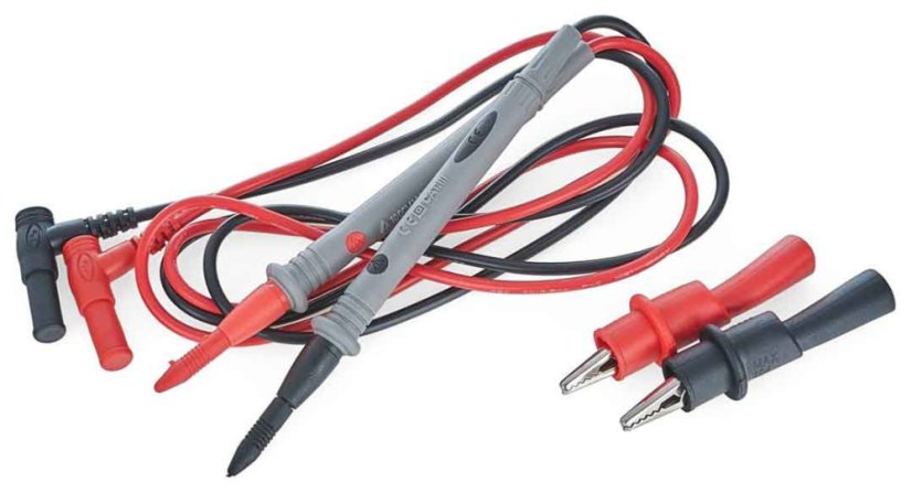 Messkabel für das Messgerät + Krokodilklemmen