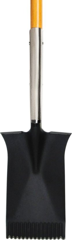 Ásó Strend Pro Premium RedShark, egyenes, fa nyéllel, D 1150 mm