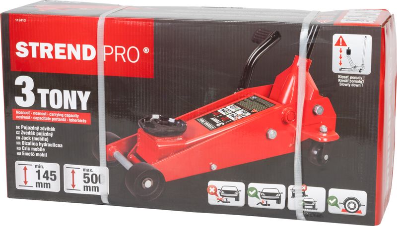 Wagenheber T83502, 3 Tonnen 150-490 mm, fahrbar