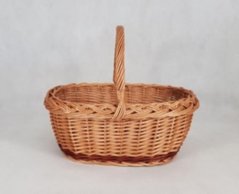 Kosz wiklinowy 8 42x28xW16 cm WH33 cm mix