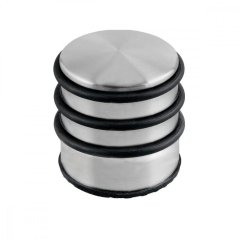 Silberfarbener Türstopper/Stopper, freistehend, hoch