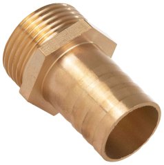 Mosadzná vsuvka na 25 mm hadicu, vonkajší závit 1", GEKO