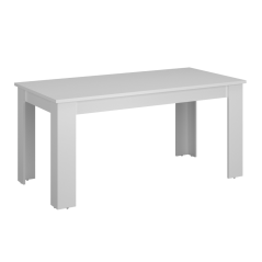 Sklopivi blagovaonski stol, bijeli, 160-210x90 cm, ERODIN