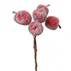 Ornament pentru țeapă un măr 18 cm roșu