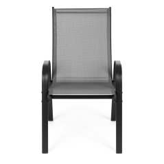 Set de 4 scaune de grădină pentru terasă sau balcon gri MultiGarden