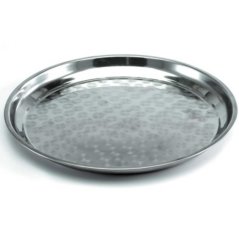 Okrogel pladenj iz nerjavečega jekla, 35 cm