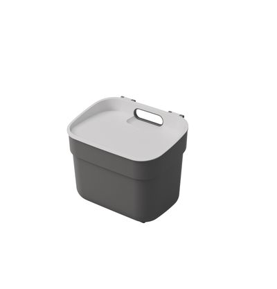 Koš Curver® READY TO COLLECT, 5 lit., 18.6x25x20.3 cm, tmavě šedý, na odpad