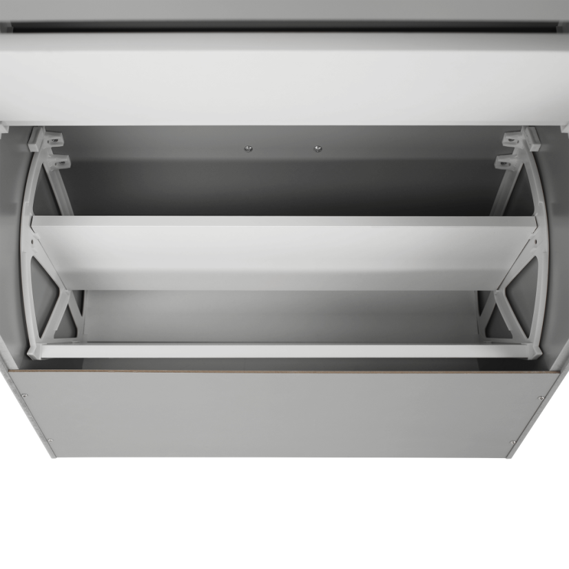 Schuhregal, 2-reihig, grau, SEBER TYP 4 (akce)