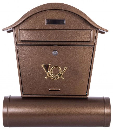 Kućica za poštanski sandučić 400 x 480, smeđa, ST 103