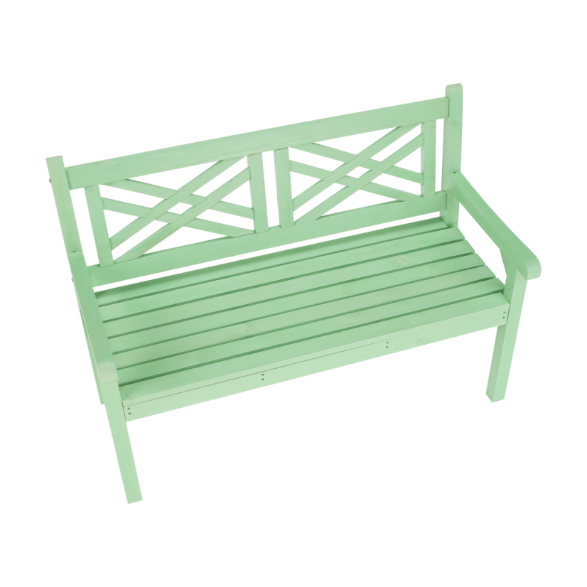 Gartenbank aus Holz, neo-mint, 124 cm, FABLA