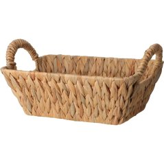 Coș dreptunghiular cu mânere, 34 x 15 cm