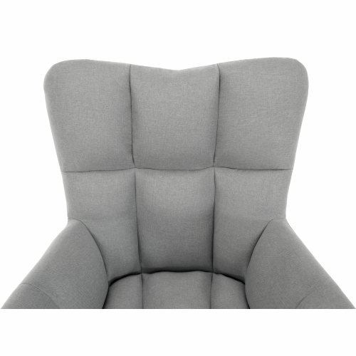 Dizajn okretna stolica, sivo/crna, KOMODO