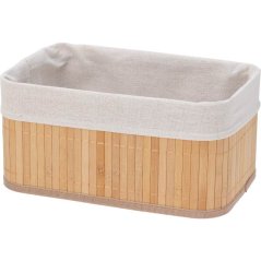 Set de 3 coșuri de depozitare pentru baie din bambus