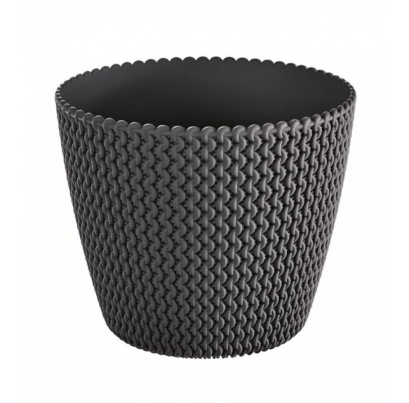 Blumentopf UH o160mm SPLOFY anthrazit Höhe 132mm KLC