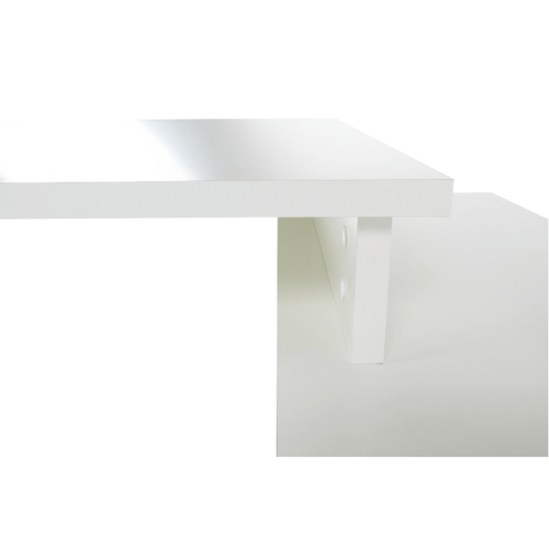 Pisalna miza, bela/siva, DALTON 2 NEW VE 02
