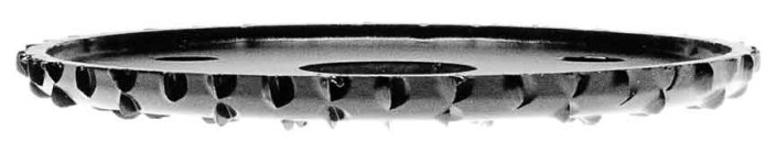 Rašper za kotni brusilnik 90 x 6 x 22,2 mm visok zob, TARPOL, T-35