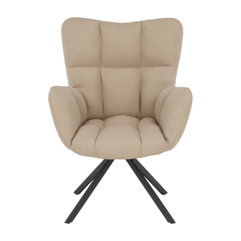 Designer-Drehstuhl, beige/schwarz, KOMODO