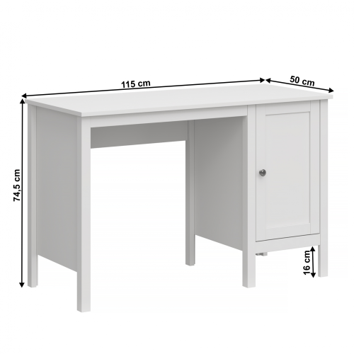 PC asztal 1D/1155, fehér, OLJE