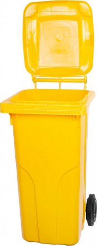 Posuda MGB 240 lit., plastična, žuta, pepeljara za otpad