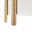 4-poličkový regál, přírodní bambus/bílá, BALTIKA TYP 3