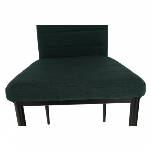 Židle, smaragdová látka/černý kov, COLETA NOVA