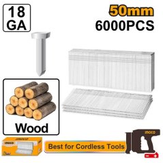 Klince do sponkovacej pištole 50mm, 6000ks INGCO