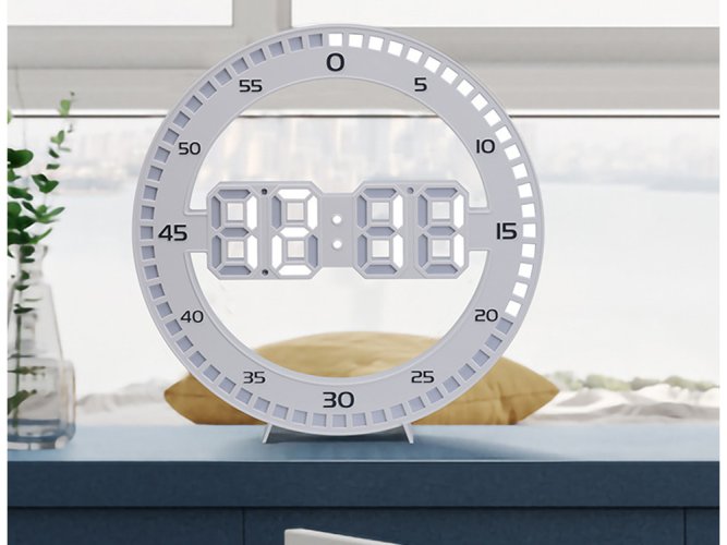 Budík led elektronický teplomer s alarmom podsvietený teplomer