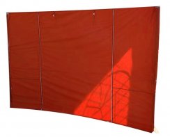 Ściana FESTIVAL 45, czerwona, do namiotu, odporna na promieniowanie UV