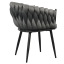 Krzesło do jadalni, ciemnoszary aksamit/czarny, BLER (akce)