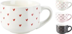 Šalica od kamenine 450 ml mješavina srca