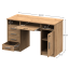 PC-Schreibtisch, Artisan-Eiche, B9 NEU