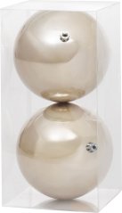 Gule MagicHome Vianoce, 2 ks, béžové, na vianočný stromček, 12 cm (akce)