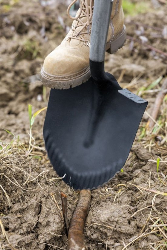 Spaten Strend Pro Premium RedShark, spitz, mit Fiberglasstiel D 1150 mm