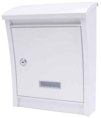 Briefkasten DALMATIA weiß 25x32x8-12cm, XL-TOOLS