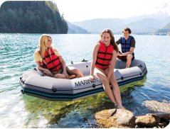Barca gonflabila Mariner 3 pentru 3 persoane paddle pompa de pescuit titularii tija și titularul motorului INTEX 68373