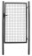 Vrata Strend Pro METALTEC ECO, 1000/1500/50x50 mm, kvadratni okvir, antracit, enokrilna, vrtna, ZN+PVC, RAL7016