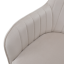 Designer-Sessel, beige Samtstoff, AURIL