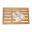 Csúszásgátló szőnyeg a fürdőszobába, természetes lakkozott bambusz, KLERA