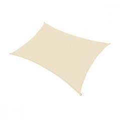 Plasă de umbrire terasă / prelată 3x4m SAIL bej (acțiune)