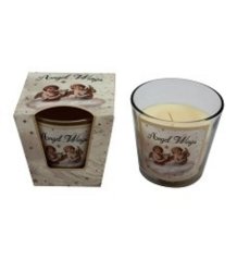 Illatgyertya ANGEL WINGS 120g üvegcukor sütemény