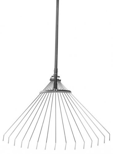 Gereblye R116-95, 15 lamella, ventilátor, levelekhez, 950 g, fém nyél