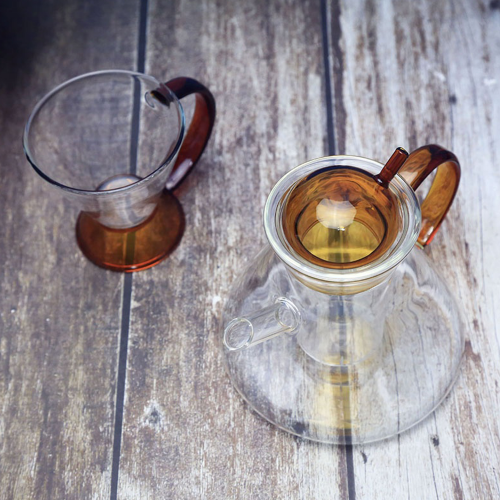TEMPO-KONDELA KONVO, ceainic cu sita si cana, 500 + 180 ml, sticla