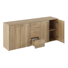 Komoda kombinowana, dąb sonoma, HUGOS 180 (akce) (akce)