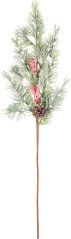Vetvička MagicHome Vianoce, s bobuľkami, 65 cm