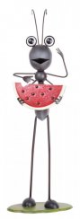 Dekoracja MagicHome Mecco, Mrówka z melonem, cyna, 21x18x61 cm