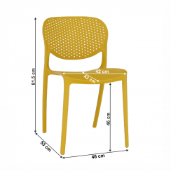 Složiva stolica, žuta, FEDRA NOVO