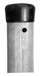 Strend Pro METALTEC ZN stup, 48/1,25/1500 mm, okrugli, kapa